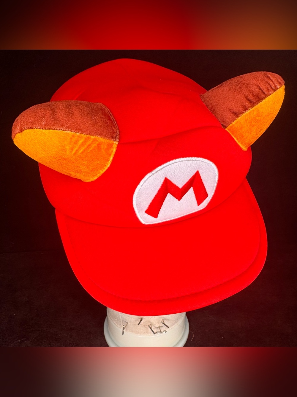 Official Nintendo Super Mario Tanooki Raccoon Suit Cosplay Plush Hat Cap One Siz